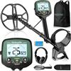 hazlewolke Metal Detector per Adulti professionali con Bobina Double-D Impermeabile 13, Alta Frequenza 19,23 kHz per Oro Detecting, Bilanciamento del Suolo Regolabile Migliorato, 3 Modalità di Rilevamento