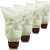 Muzhira 4pcs Vello Invernale per Piante, 50g/m² 80cm x 100cm Copertura di Protezione Antigelo per Piante, Giardino in Pile Protezione Invernale Contro Vento, Freddo, Uccelli e Insetti