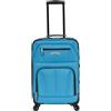 Rockland Bagagli 40,5 cm espandibile Spinner Carry On, Turchese (Blu) - F2281-TURQUOISE