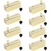 UFURMATE Cerniera per porta in vetro, kit di sostituzione di cerniere per porte in vetro senza telaio regolabili da 8 pezzi, clip per cerniere a pivot per armadietto, adatto per vetro da 4-6 mm a