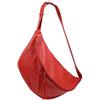 SH Leder - Borsa da cintura in vera pelle per donna, unisex, per festival, viaggio, grande, 49 x 28 cm, Daniela G768, Colore: rosso, Grande