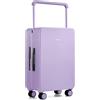 TUPLUS Valigia Bagaglio a Guscio Rigido in ABS con 4 Ruote Girevoli Custodia da Viaggio per il Check-in con Lucchetto TSA, Serie Balance(Viola,66.5×43×25.5cm，62L)