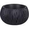 Prosperplast Bowl Plastic Sandy con deposito in antracite, 21,8 (alto) x 37 (largo) x 37 (profondo) cm