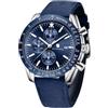 BENYAR Orologio da Uomo Cronografo Analogico al Quarzo Impermeabile Luminoso Sportivo Affari Orologio da Polso Cinturino in Pelle/Acciaio Inox Regalo per Uomo