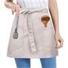 Nanxson Grembiule Cucina Donna, Mezzo Grembiule Cameriere con 2 Tasche