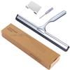 Sitbfoam Tergivetro per Doccia, 25.5cm Pulisci Vetro Doccia Acciaio Inox con Gancio, Tergivetro Doccia Tergicristallo Doccia, tergidoccia per Finestre, Specchi, Bagno, Incl. 1 Labbro e 1 Gancio