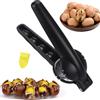 YONGIAGA Taglia Castagne Apri Castagne Schiaccia Castagne Pinza Castagne Pinza per Castagne Taglio della Castagna Schiaccianoci in Castagna Clip per Castagne Multifunzione Sbuccia della Apri Pela Castagne Nero