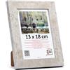 3-B Cornice portafoto ISEO - grigio (struttura in cemento) - 13 x 18 cm - Cornice in legno, cornice portafoto con vetro acrilico