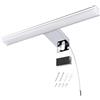 DA LIGHT Lampada LED a specchio 8W 580LM, lampada da bagno 30CM, luci a specchio IP44 a prova di spruzzi, 4000K bianco neutro Facile installazione, colore cromo