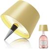 MU LIN lampada bottiglia ricaricabile,lampada da tavolo senza fili,Controllo Touch da 3 Modalita Temperatura di Colore, Dimmerabile, per Soggiorno, Ristorante