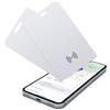 Wowfast 2 Pezzi di Tracker per Portafoglio per Android, Scheda di Tracciamento Smart Ricaricabile Senza Fili, Scheda Sottile di Tracker per Portafoglio Compatibile con Google My Device Find APP (Solo Android