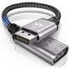 Tanzato 4K Adattatore Displayport to HDMI, Convertitore da Maschio a Femmina, Unidirezionali DP to HDMI Adapter, Compatibile con Laptop, Desktop, Lenovo, Dell, HP, HDTV, Proiettore
