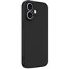Captor Cover iPhone 17 Pro Max Custodia Colorata in Silicone Liquido, Antiurto, Flessibile, Bordo Rialzato per Schermo e Fotocamera Con Microfibra Interna per iPhone 17 Pro Max Cover (Nero)