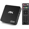 AGPTEK Lettore multimediale digitale Ultra HD 4K Uscita HDMI / AV PPT MKV AVI RMVB RM per HDTV con supporto per telecomando Unità USB e schede SD