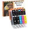 LOSMANN D&C 5x Cartucce d'inchiostro Sostituzione per Canon PGI-570 XL CLI-571 XL Compatibile con Canon PIXMA MG5750 MG6850 MG6851 TS5050 TS5055 TS6050 TS6051 TS6052 MG5700 MG5751 MG6800