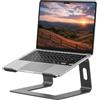 SOUNDANCE, Supporto sollevatore per notebook, in alluminio, ergonomico, da scrivania, compatibile con notebook da 10 a 15,6 pollici, grigio
