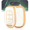LELNOOS Cover Chiave Auto, Silicone Custodia Chiave Protettiva Copri Chiavi per Dacia Sandero Stepway Streetway Duster Dokker Spring Logan Lodgy Renault Twingo Clio Kangoo Captur Megane, 3 Tasti
