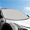 Autreykorn Parasole Auto Parabrezza, Anti UV Antifurto, con 5 Magnetica e Borsa Adatto per Maggior Parte delle Auto 193x126 cm