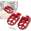 Runfarr Poggiapiedi Moto,Pedana Moto in Alluminio CNC per CR50 1995-2001 CR125R CR250R 1995-1999 Rosso