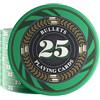 Bullets Playing Cards, 25 chip da poker in ceramica Silvio per set da poker, con valori, 10 g, 4 cm di diametro (valore 25)