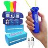 ZipString - La meraviglia Ti aspetta con Shark Tank - Giocattolo Antistress con Lancia-Corda, Sfida la gravità per Accendere la Tua immaginazione, Bambini e Adulti, Blu