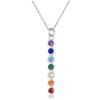 KINGWHYTE Collana chakra/Om in argento 925 con ciondolo a forma di chakra, per uomini e donne, ragazze, 45,7 cm + 5,1 cm, lengthen, Argento sterling, Argento sterling