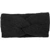 styleBREAKER Fascia da donna in maglia con nodo a torciglione e motivo a coste unicolore, calda fascia per capelli invernale, fascia 04026072, colore:Nero