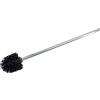 Wenko 18749100 Scopino WC con Manico di Acciaio Inossidabile Extra Lungo per Set di Scopino, Materiale Plastico, 8,5 x 60 x 8,5 cm, Argento Opaco/Nero
