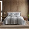 Eddie Bauer Fairview 3-Piece Cotton Reversible Quilt Set, Full/Queen