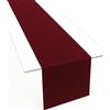 Lemos Home Runner da tavola in tessuto minimalista, moderno, liscio, con orlo largo, non necessita di stiratura, resistente, lavabile fino a 60°C, adatto all'asciugatrice. Cucina e soggiorno. Dimensioni e colore