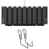 Prosperplast Boardee Fencycase DDEF400W-S433 Balconiera balcone box con Sospensione Sistema di Irrigazione Fioriera (Antracite, 380 mm)