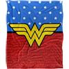 DC Comics Wonder Woman Rosso And Blu Coperta super morbida al tatto setoso - 152 x 127 cm