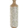 Home ESPRIT Vaso Verde Beige Naturale Metallo Tropicale 18 x 18 x 56 cm