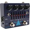 summina Bass Distortion Pedal Alpha Omega Dual Modes DI Box 6 bande EQ Headphone Output Amplificatore Simulator Bass Effects Pedal Aluminum Blue