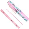 Czzmy Flauto dolce soprano a 8 fori, per principianti, bambini e adulti, con asta per la pulizia e custodia, per scuola, studenti, casa, intrattenimento (2 colori rosa e verde)