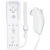 TechKen Wii Controller remoto con controller Nunchuck Wii con telecomando Nunchuk Wii Wii di ricambio per Wii (controller senza Motion Plus)