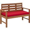 Amazon Aware - Divano a due posti da esterno imbottito in legno di acacia, finitura naturale, portata 102 kg