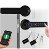 ReaIOKbii Smart Door 5-in-1 Lock Maniglia Porta Elettronica con Tastiera Password WiFi TUYA Smart Lock con Improntata Biometrica Digitale RFID IC Card Touch per Casa Ufficio Appartamento