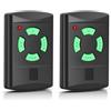 Wvoillty Telecomando per porta del garage, 26.975 MHz, trasmettitore manuale compatibile con telecomando Hormann HSM4-26.975, HSM2-26.975, HS2-26.975, DHM02-26.975, pulsante verde 4 canali, 2 pezzi