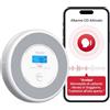 X-Sense Rilevatore di fumo e monossido di carbonio, allarme antincendio con vocale e annuncio della posizione, allarme casa senza fili compatibile con l'app X-Sense Home Security, XP0A-iR, 1 pezzo