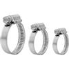 AUPROTEC Mini fascette stringitubo in acciaio inox V2A DIN 3017, a scelta: 10-19 mm, 10 pezzi