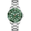 KNISKRED Orologio Sportivo Uomo Con Quadrante di Facile Lettura e Cinturino in Acciaio Inossidabile o Gomma Silicone, Impermeabile (Argento Verde)