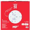 MP -Calendario da parete 2026 Mese Vista Gennaio - Dicembre (12 mesi), Pianificazione annuale 2026, Planner mensile Neutro - Férias em Portogallo,30x30cm