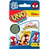 Mattel Games UNO Junior Marvel Spidey e i suoi fantastici amici, gioco di carte per bambini, serate in famiglia, feste, per 2-4 giocatori dai 3 anni in su, JND89