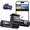 Avylet Dash Cam Auto 4K+1080P Anteriore e Posteriore, Schermo da 1,5, WiFi 5GHz, Grandangolo 170°+150°, Visione Notturna, Modalità Parcheggio 24H, WDR, App, G-Sensor, Loop, Supporta 256GB