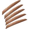 PATIKIL Piume per Frecce, Confezione da 50 11 Pollici Piuma di Tacchino Fletching Frecce da Tiro con L'Arco Piuma di Freccia Ala Destra Scudo Fletch per Fai da Te, Marrone