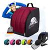 Rawstyle Borsa per scarponi da sci, zaino per stivali rigidi morbidi, modello 2 (nero-verde scuro)