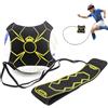 Noaxylic Trainer da Calcio, Accessori per Allenamento Calcio con Cintura da Allenamento Regolabile, Attrezzatura Pratica Individuale, per Pallone da Football Taglia 3, 4, 5, per Principianti