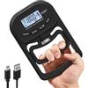 inaepeak 180kg / 396lbs Tester di Forza di Presa, Dinamometro Elettronico Ricaricabile, Allenatore Digitale di Forza di Presa con Display LCD, Dinamometro Regolabile per la Mano con 19 Record