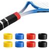 VQBKHO 8 anelli in gomma, per racchetta da tennis, racchetta da tennis, anelli antiscivolo, impugnatura in silicone, anelli elasticizzati, badminton, paddle tennis, pickleball, racchetta da squash (4 colori)